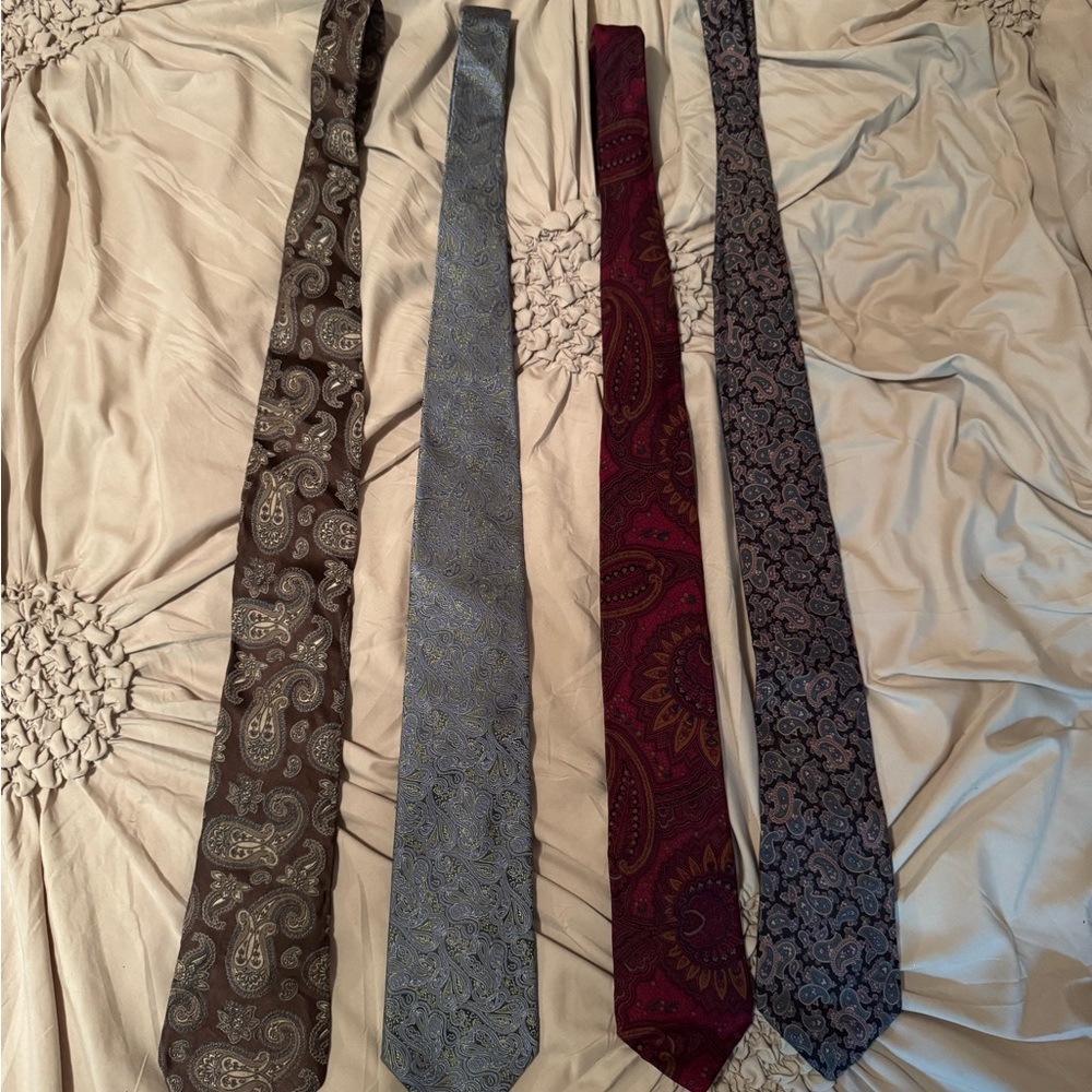 Daniel Cremieux Paisley and Floral Tie Collection, all 100% silk